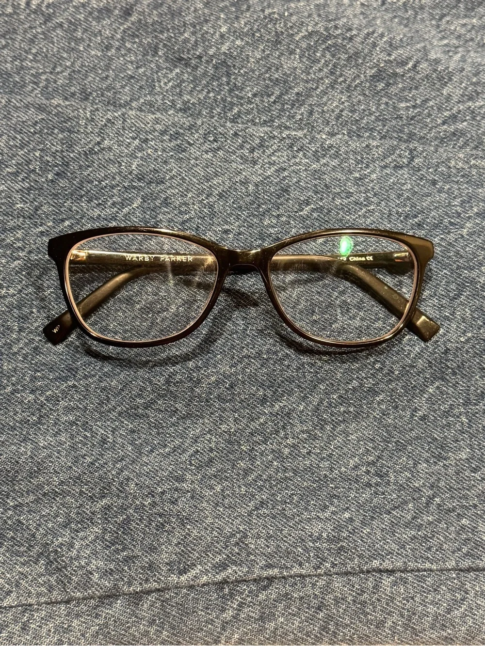 Warby Parker Daisy Medium Jet Cateye Black Full-Rim Eyeglasses